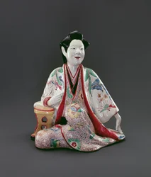 Figura seduta, periodo Edo (1615-1868), c.1670-90